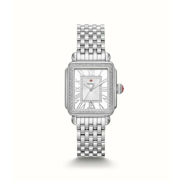 Michele Deco Madison Mid Stainless Diamond Ladies Watch MWW06G000001 - Picture 1 of 12